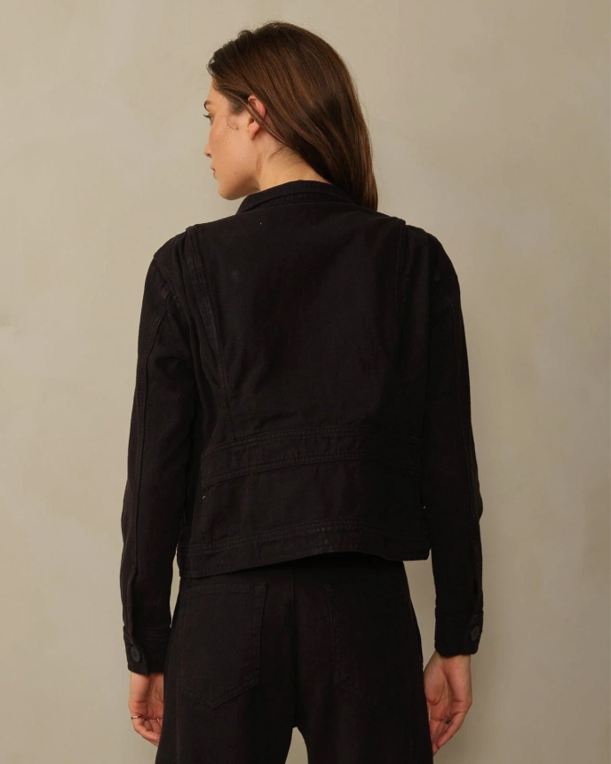 Cody Blk Denim Jacket