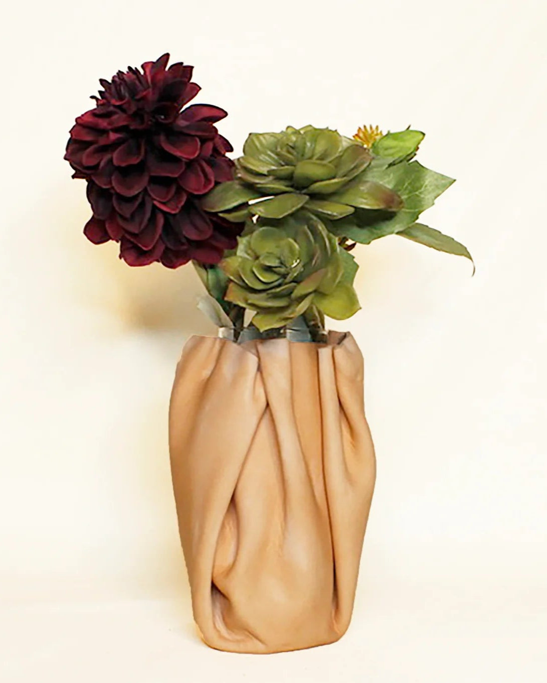 Med Leather Vase